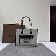 Burberry Freya Tote Bag Grey 33.12.526CM - 6