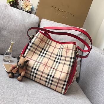 Burberry Tote Bag Red 27.17.26CM