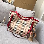 Burberry Tote Bag Red 27.17.26CM - 4