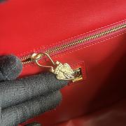 GG Equestrian Inspired Shoulder Bag Red SIZE 21x20x7CMS - 2