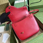 GG Equestrian Inspired Shoulder Bag Red SIZE 21x20x7CMS - 3