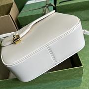 GG Equestrian Inspired Shoulder Bag White SIZE 21x20x7CMS - 2