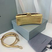 Balenciaga Hourglass Crocodile Gold SIZE 19X13X8CM - 3