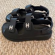Channel Sandal Flat Black  - 1