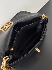 Balenciaga Soft Flap Bag In Black Gold SIZE 23.5X24.8X3CM - 5