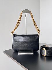 Balenciaga Soft Flap Bag In Black Gold SIZE 23.5X24.8X3CM - 6
