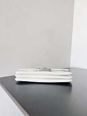 Balenciaga Soft Flap Bag In White SIZE 23.5X24.8X3CM - 2