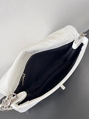 Balenciaga Soft Flap Bag In White SIZE 23.5X24.8X3CM - 5