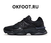 New Balance 9060 Triple Black Leather U9060NRI - 1