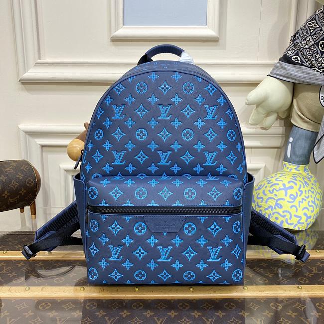 Louis Vuitton Discovery Backpack M46553 Blue SIZE 29X38X20CM - 1
