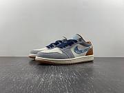 Air Jordan 1 Low SE Phantom Repaired Denim Swoosh FZ5042-041 - 1