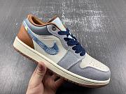 Air Jordan 1 Low SE Phantom Repaired Denim Swoosh FZ5042-041 - 3