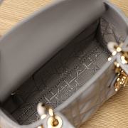 Dior Lady Bag Coffee Size17x15x7cm - 2