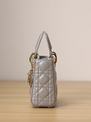 Dior Lady Bag Coffee Size17x15x7cm - 3