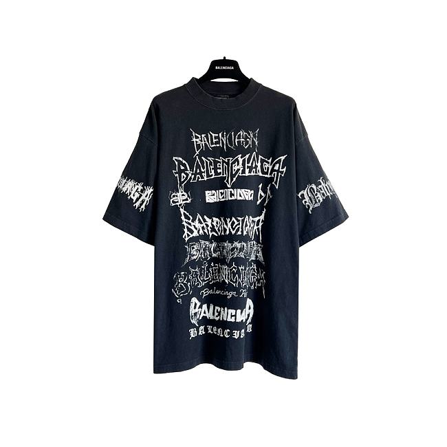 Balenciaga Logos Oversize T-Shirt No2 - 1