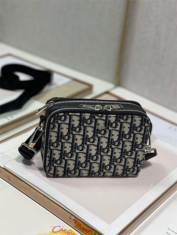 Dior Bag Pouch with Strap Beige and Black