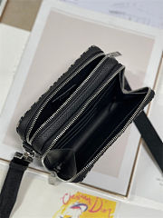 Dior Bag Pouch with Strap Beige and Black - 4