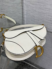 Dior Saddle Bag with Strap Latte Grained Calfskin - 2