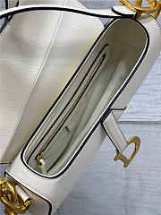 Dior Saddle Bag with Strap Latte Grained Calfskin - 5