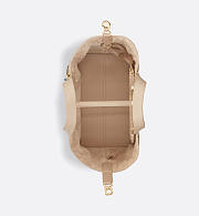 Medium Dior Toujours Bag Powder Beige Macrocannage Calfskin - 5