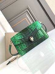 BVLGARI REVERSE FOREVER EAST-WEST GREEN 22X15X4.5CM - 3