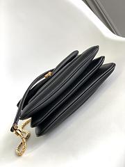 BVLGARI REVERSE FOREVER SHOULDER BAG BLACK 22.5X15X7CM - 4
