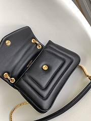BVLGARI REVERSE FOREVER SHOULDER BAG BLACK 22.5X15X7CM - 5