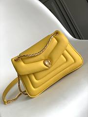 BVLGARI REVERSE FOREVER SHOULDER BAG YELLOW 22.5X15X7CM - 2