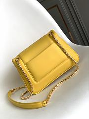 BVLGARI REVERSE FOREVER SHOULDER BAG YELLOW 22.5X15X7CM - 4