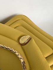 BVLGARI REVERSE FOREVER SHOULDER BAG YELLOW 22.5X15X7CM - 5