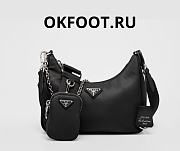 Prada Re-Edition 2005 Re-Nylon bag Black Sliver - 1