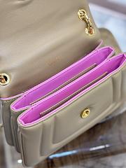 BVLGARI REVERSE MICRO TOP HANDLE BAG BEIGE 22X15X7CM - 2