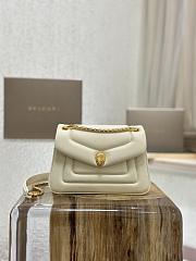 BVLGARI REVERSE MICRO TOP HANDLE BAG CREAM 22.5X15X7CM - 4