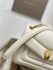 BVLGARI REVERSE MICRO TOP HANDLE BAG CREAM 22.5X15X7CM - 5