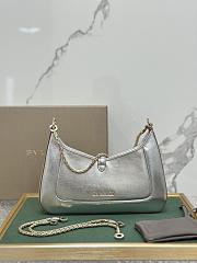 BVLGARI SERPENTI BAIA SHOULDER BAG SILVER 27.5X18X3.5CM - 5