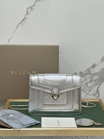BVLGARI SERPENTI FOREVER TOP HANDEL SILVER 20X16X9CM