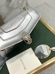 BVLGARI SERPENTI FOREVER TOP HANDEL SILVER 20X16X9CM - 5