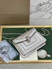 BVLGARI SERPENTI FOREVER TOP HANDEL SILVER 20X16X9CM - 4