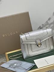 BVLGARI SERPENTI FOREVER TOP HANDEL SILVER 20X16X9CM - 2