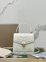 BVLGARI SERPENTI FOREVER TOP HANDEL WHITE 18X16X9CM - 4
