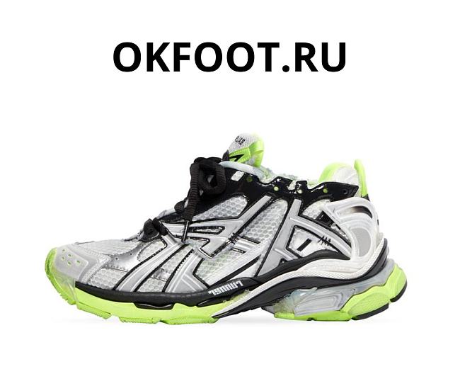 Balenciaga Runner Sneaker Neon Yellow Mesh - 1