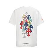 Chrome Hearts Multi Color Cross Cemetery T-shirt White - 2
