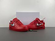 Nike Air Force 1 Low Off-White Red AO4297-600 - 3
