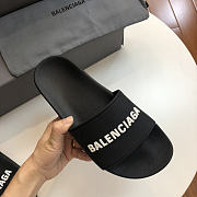 Balenciaga Pool Slide Sandal Black White - 3