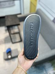 Balenciaga Pool Slide Sandal In Black Blue - 2