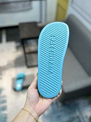 Balenciaga Pool Slide Sandal In Blue Sky - 4