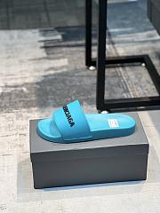 Balenciaga Pool Slide Sandal In Blue Sky - 2