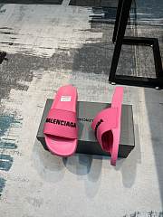 Balenciaga Pool Slide Sandal In Fluo Pink - 2