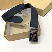 Burberry Knight Belt Black Silver - 4