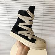 Rick Owens DRKSHDW Hexa High Black Pearl Milk Fat Lace - 5